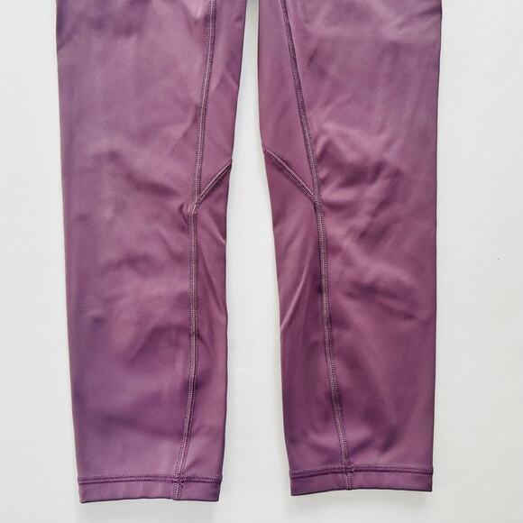 Lululemon Time To Sweat Crop Size 6 23" Smoked Mulberry Purple High Rise - Picture 5 of 11